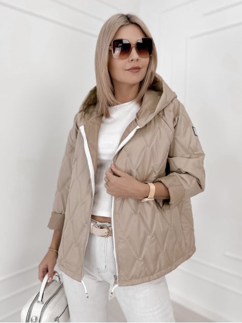 KURTKA ELINOR CIEMNOBEŻOWA