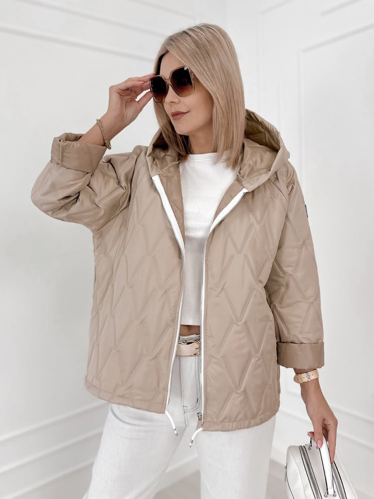 KURTKA ELINOR CIEMNOBEŻOWA