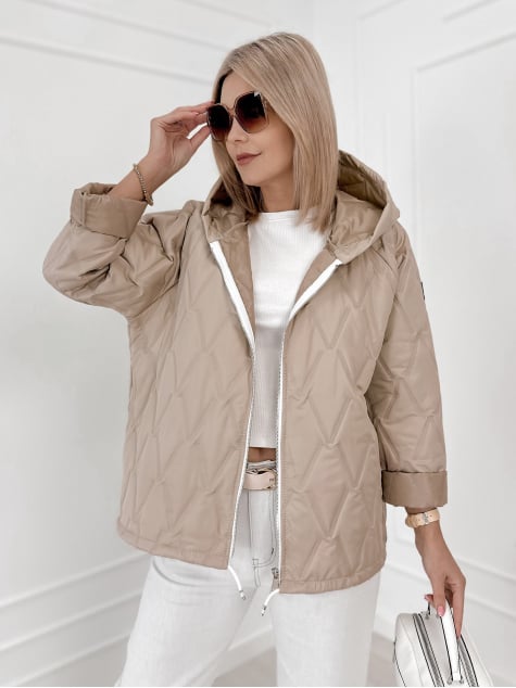 KURTKA ELINOR CIEMNOBEŻOWA