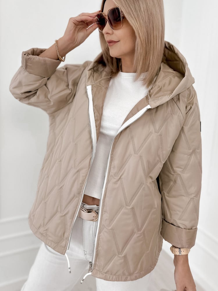 KURTKA ELINOR CIEMNOBEŻOWA