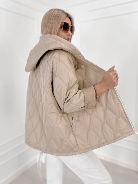 KURTKA ELINOR CIEMNOBEŻOWA