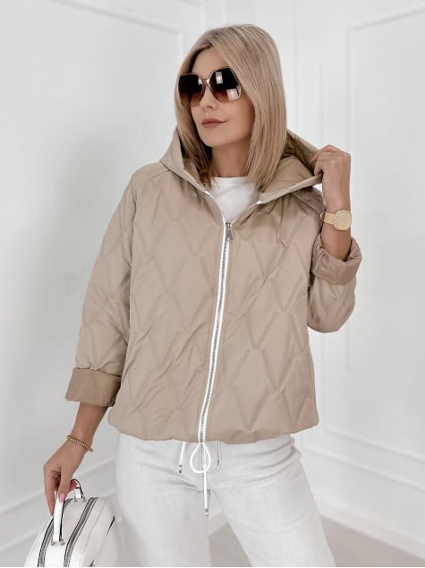 KURTKA ELINOR CIEMNOBEŻOWA