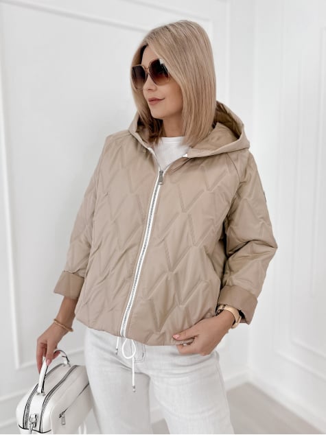 KURTKA ELINOR CIEMNOBEŻOWA