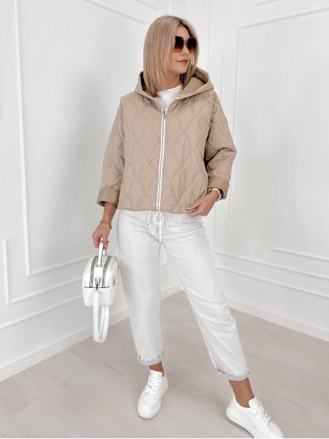 KURTKA ELINOR CIEMNOBEŻOWA