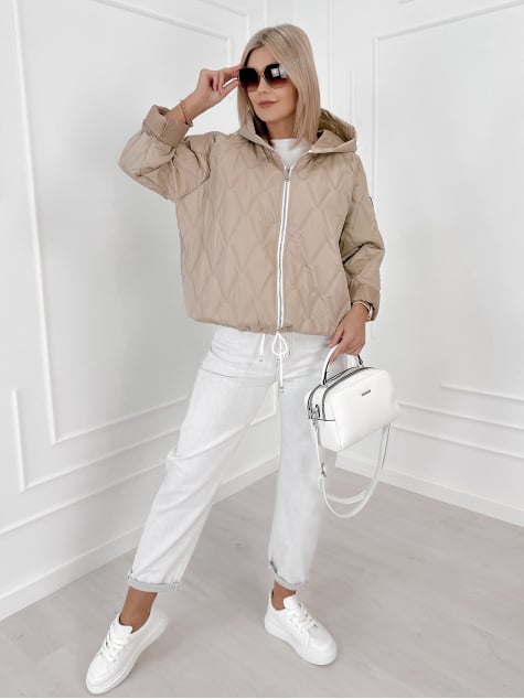 KURTKA ELINOR CIEMNOBEŻOWA