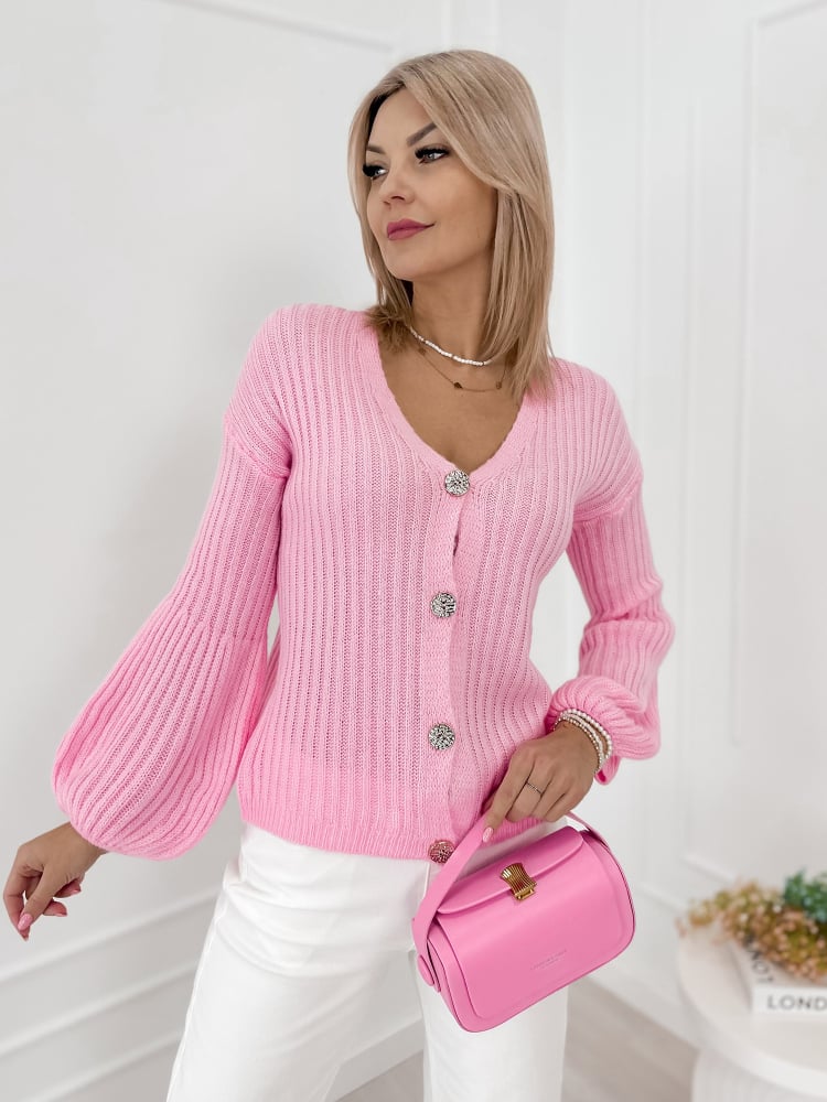 KARDIGAN NASHVILLE PUDROWY RÓŻ