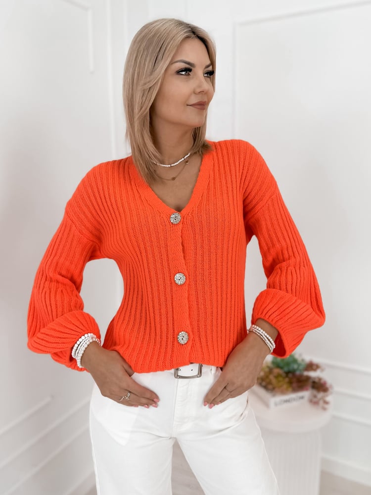 KARDIGAN NASHVILLE POMARAŃCZOWY