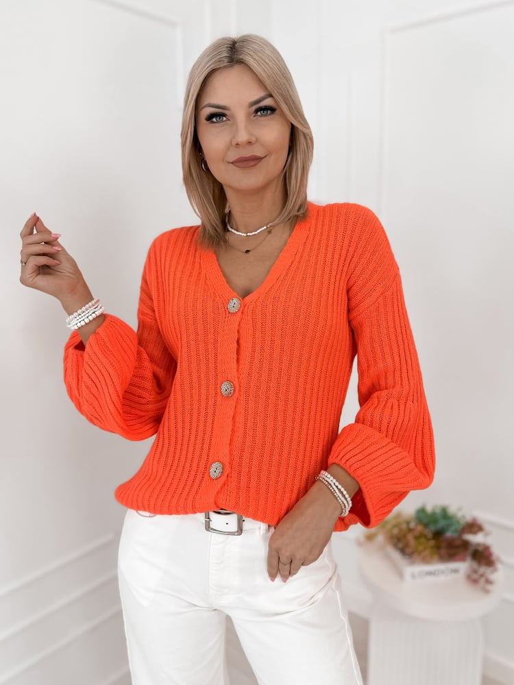 KARDIGAN NASHVILLE POMARAŃCZOWY