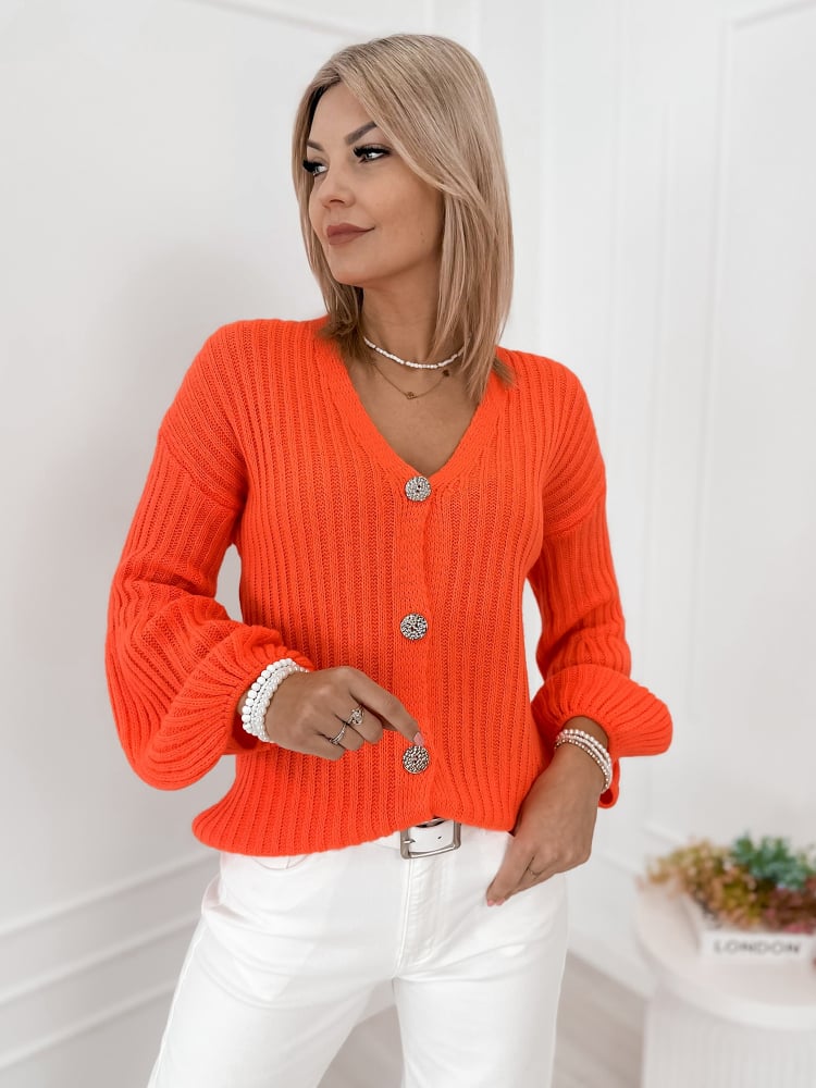 KARDIGAN NASHVILLE POMARAŃCZOWY
