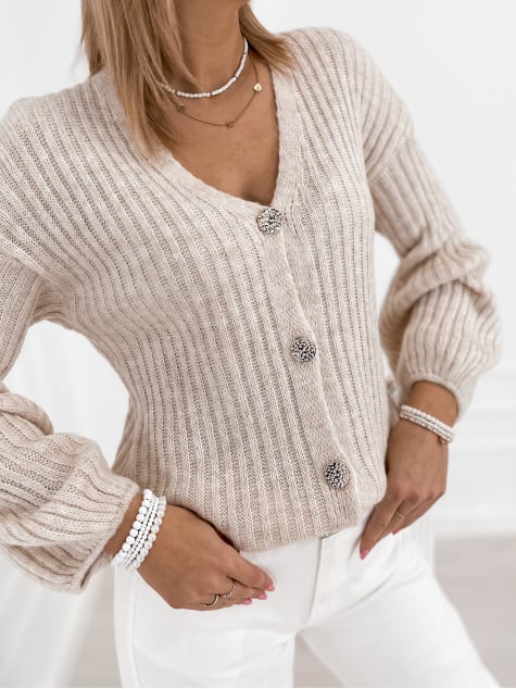 KARDIGAN NASHVILLE BEŻOWY