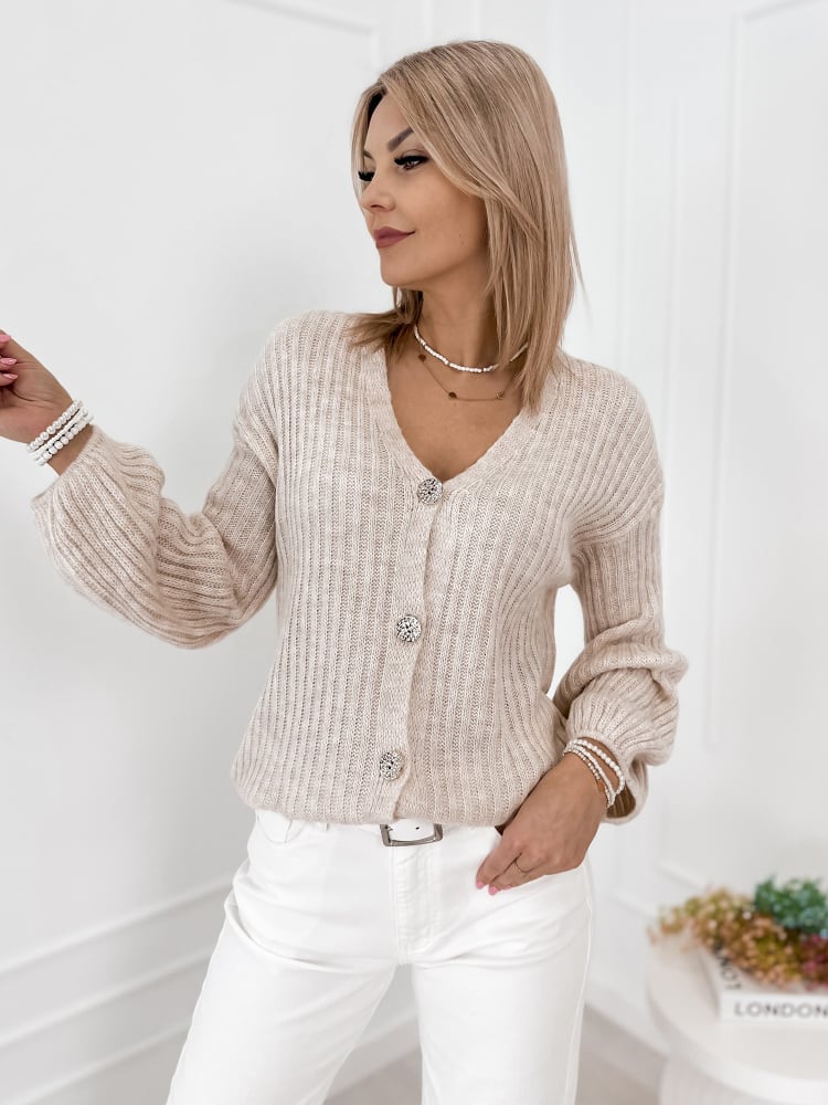 KARDIGAN NASHVILLE BEŻOWY