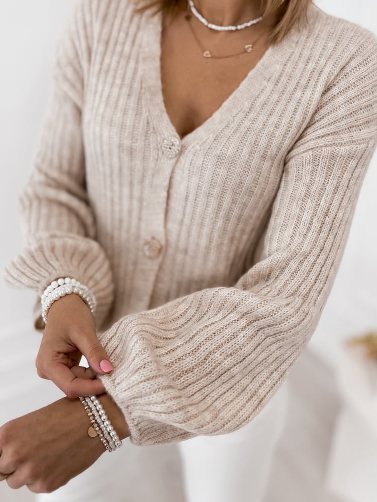 KARDIGAN NASHVILLE BEŻOWY