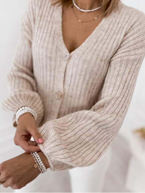 KARDIGAN NASHVILLE BEŻOWY