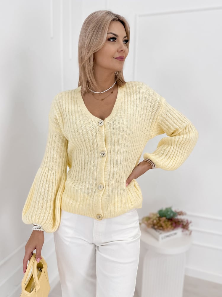 KARDIGAN NASHVILLE ŻÓŁTY