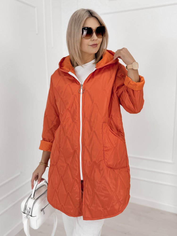 KURTKA FJORDEN POMARAŃCZOWA