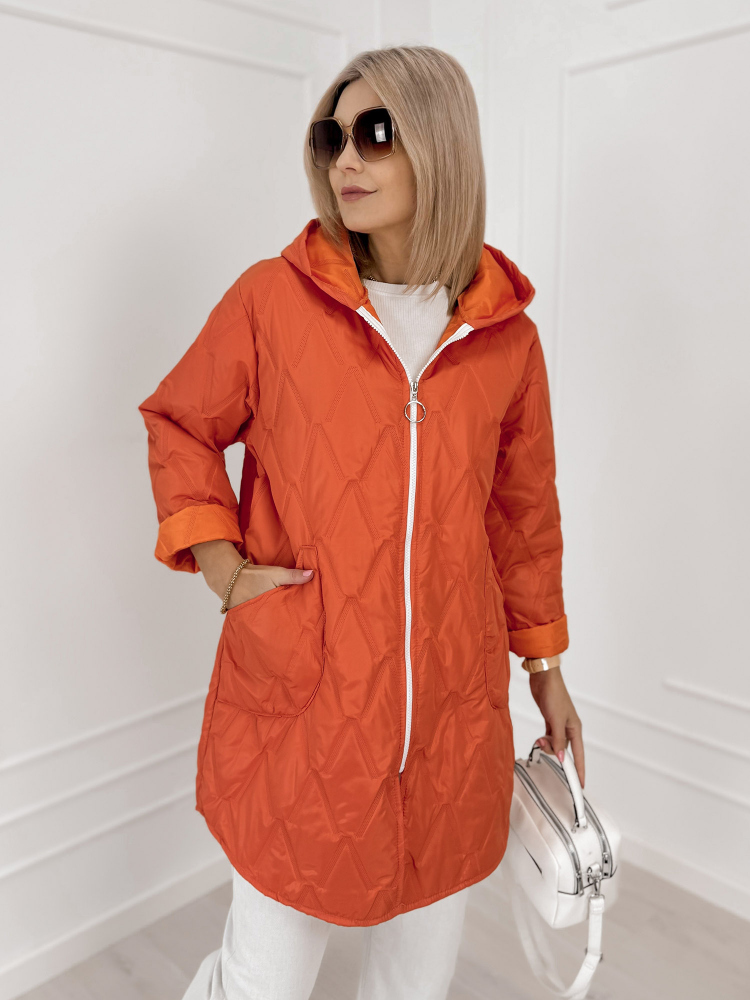 KURTKA FJORDEN POMARAŃCZOWA