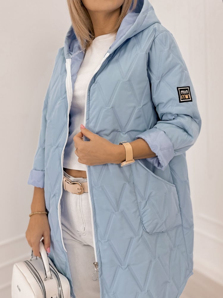 KURTKA FJORDEN BŁĘKITNA