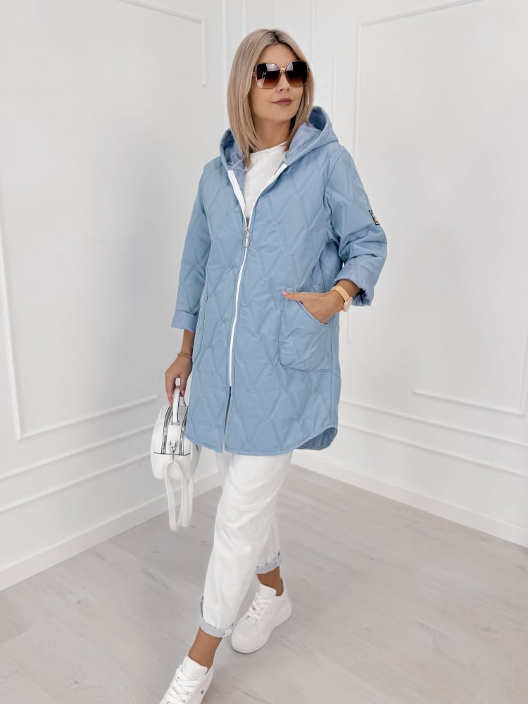 KURTKA FJORDEN BŁĘKITNA