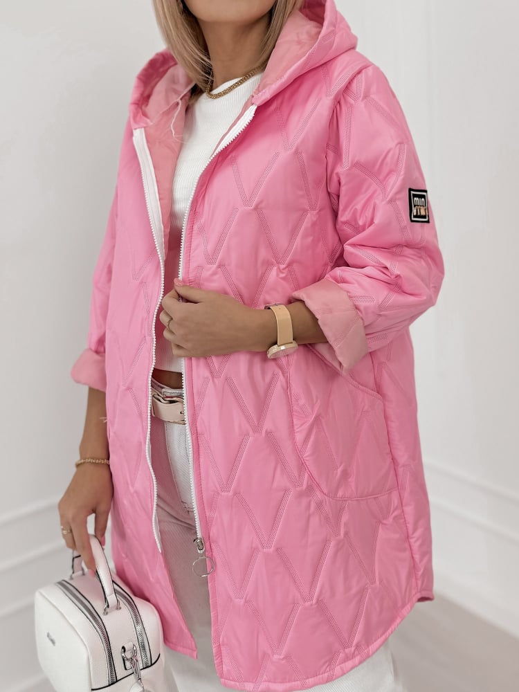 KURTKA FJORDEN JASNORÓŻOWA