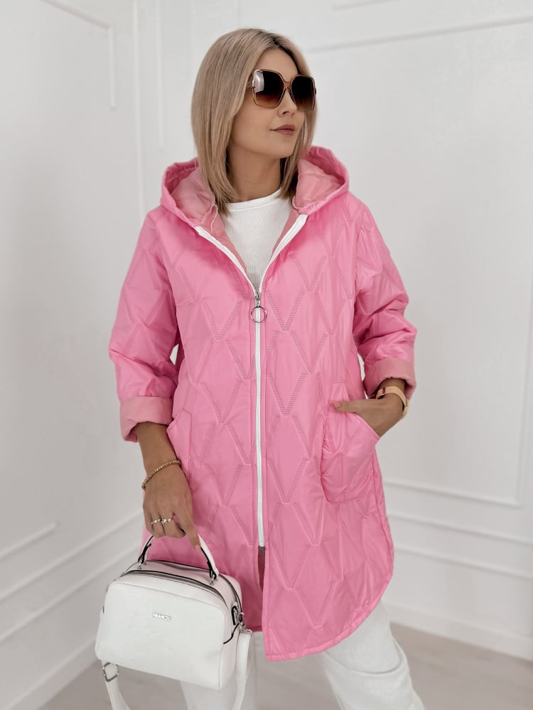 KURTKA FJORDEN JASNORÓŻOWA