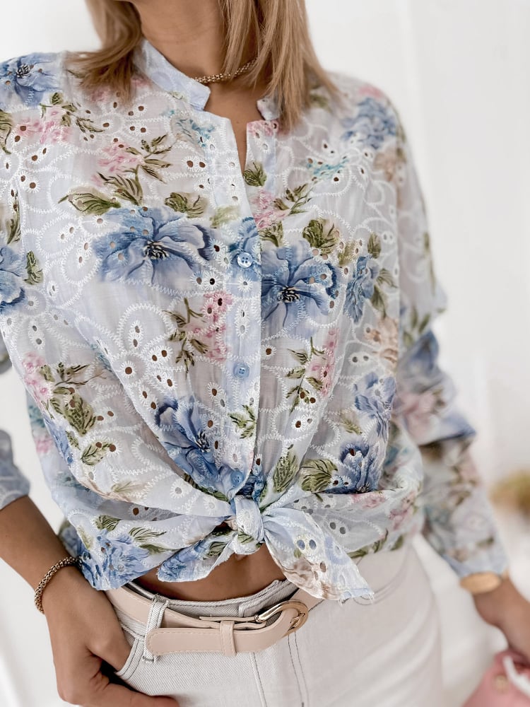 KOSZULA SINCLAIR BŁĘKITNA