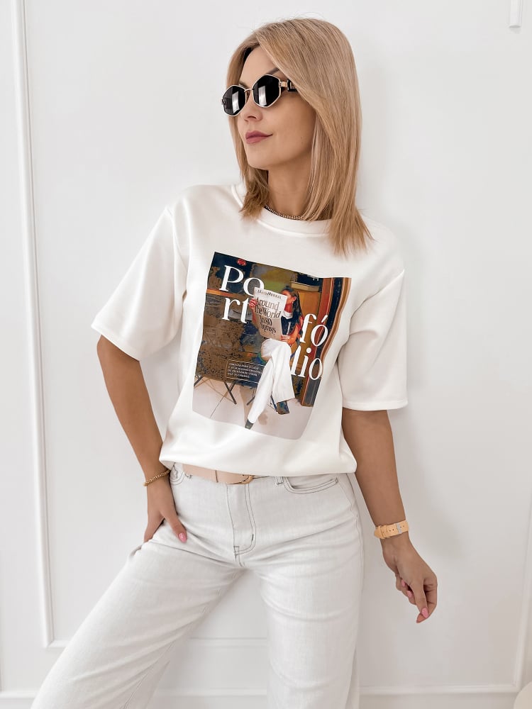 BLUZKA PORTFOLIO ECRU