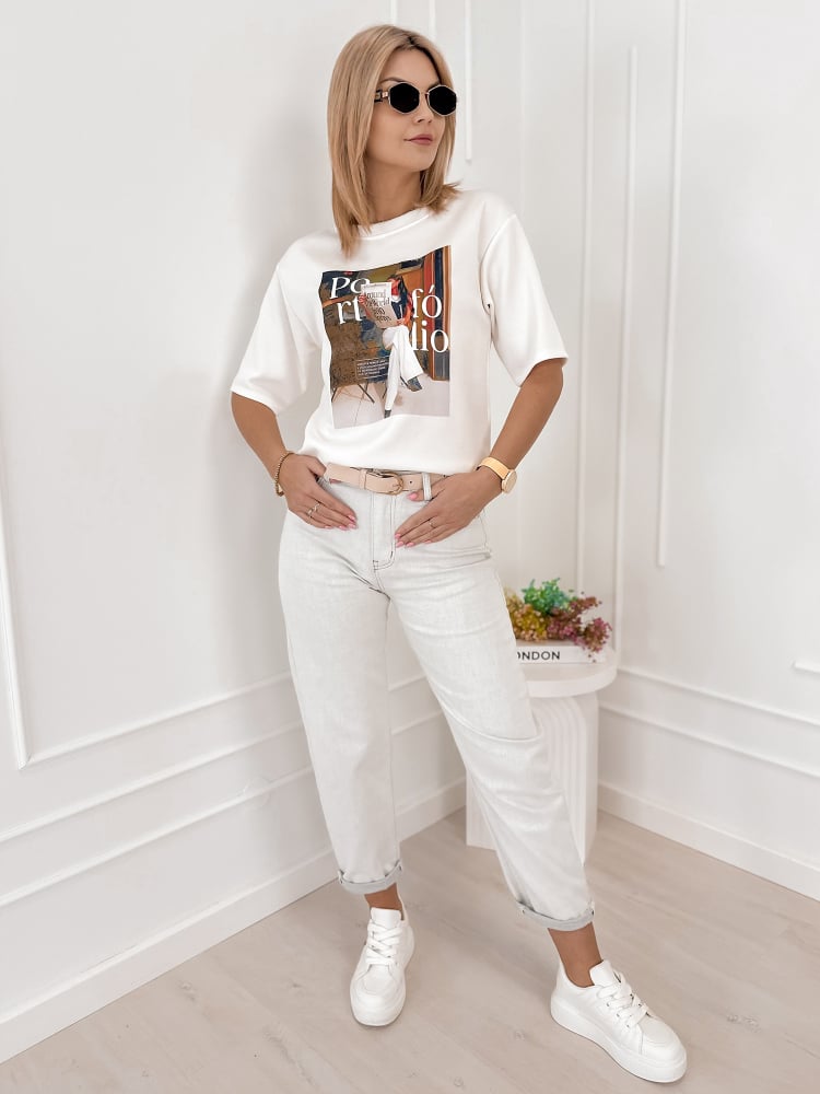 BLUZKA PORTFOLIO ECRU