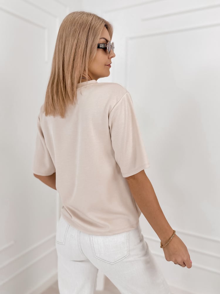 BLUZKA PORTFOLIO BEŻOWA