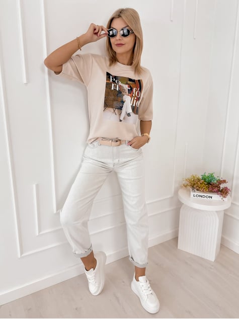 BLUZKA PORTFOLIO BEŻOWA