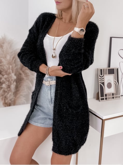 KARDIGAN COZY CZARNY