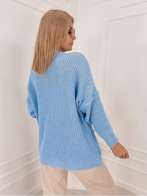 KARDIGAN VILANCE BŁĘKITNY