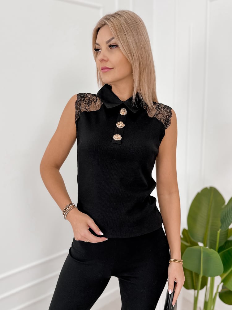 BLUZKA CARLTON CZARNA