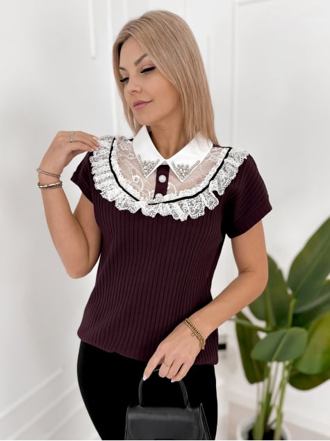 BLUZKA HAMPTON ŚLIWKOWA