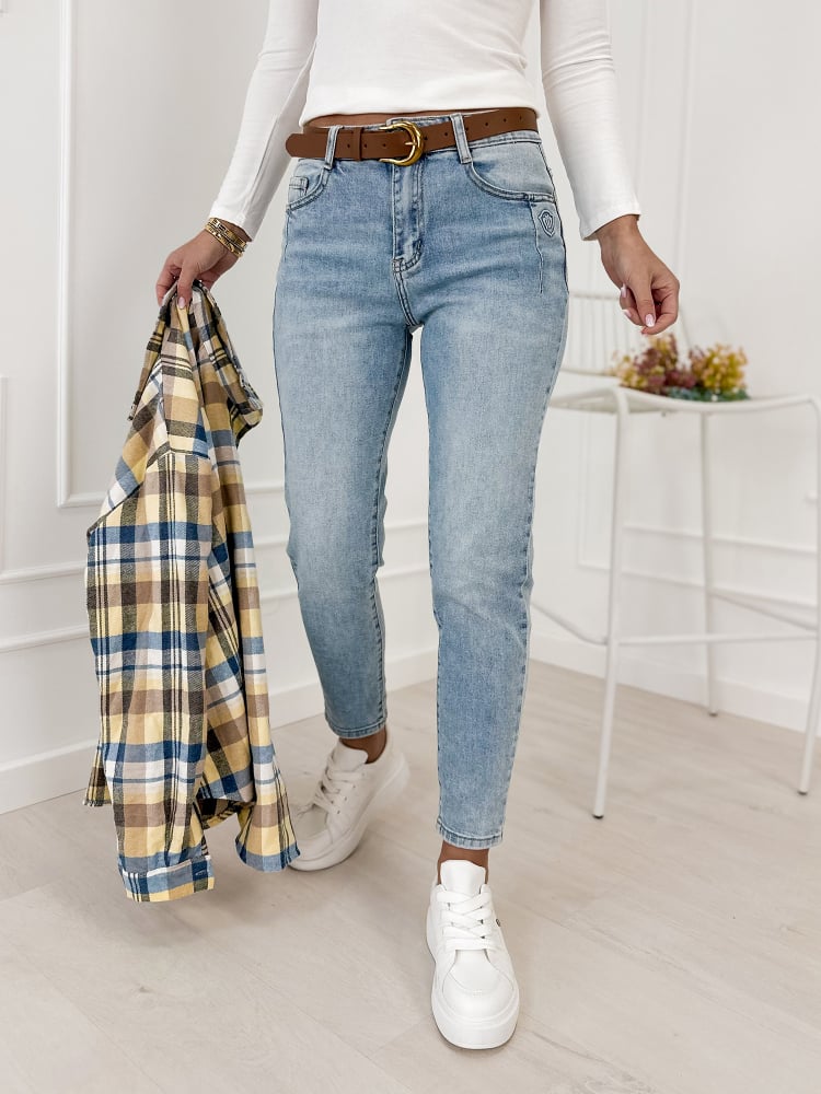 SPODNIE BENNET JEANSOWE