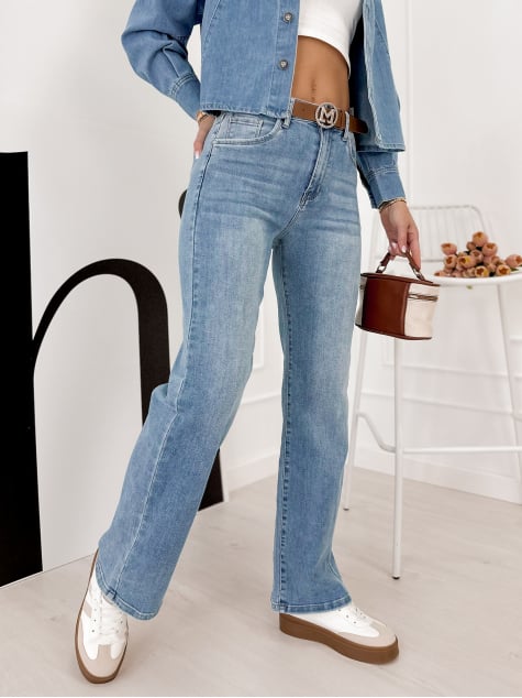 SPODNIE CLAYTON JASNOJEANSOWE