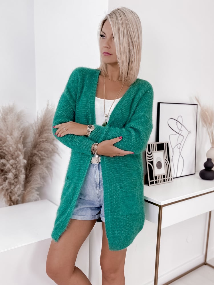 KARDIGAN COZY ZIELONY