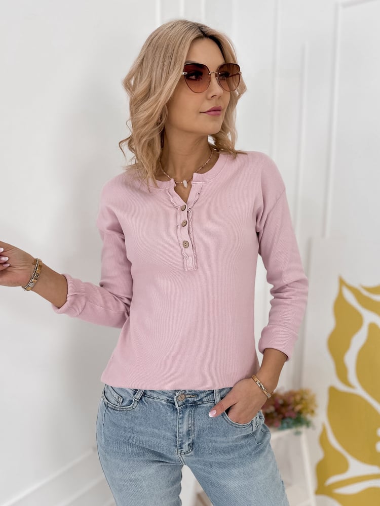 BLUZKA CLARA PUDROWY RÓŻ