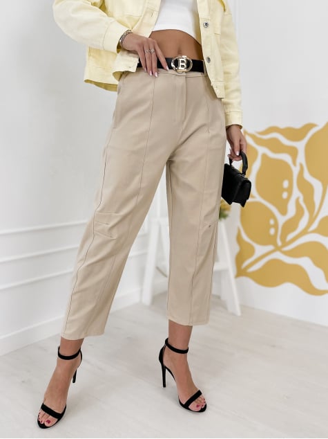 SPODNIE KENZIE BEŻOWE