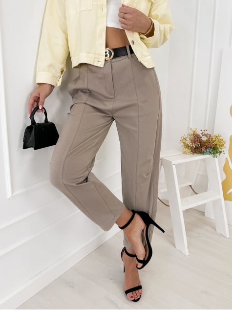 SPODNIE KENZIE CIEMNOBEŻOWE