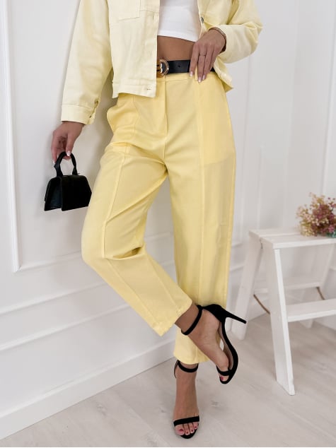 SPODNIE KENZIE ŻÓŁTE