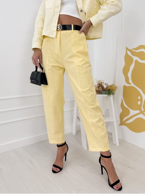 SPODNIE KENZIE ŻÓŁTE