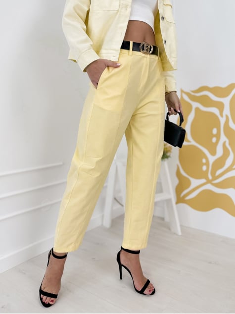 SPODNIE KENZIE ŻÓŁTE