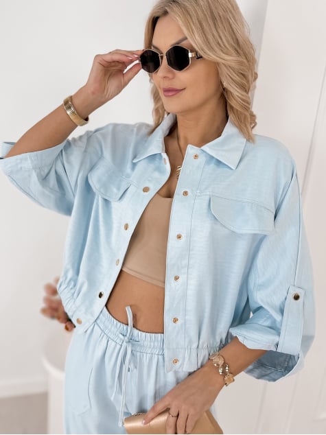 KOMPLET CAMRYN BŁĘKITNY