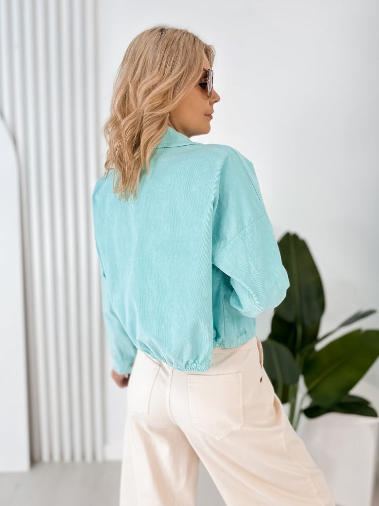 KURTKA SZTRUKSOWA PENELOPE MIĘTOWA