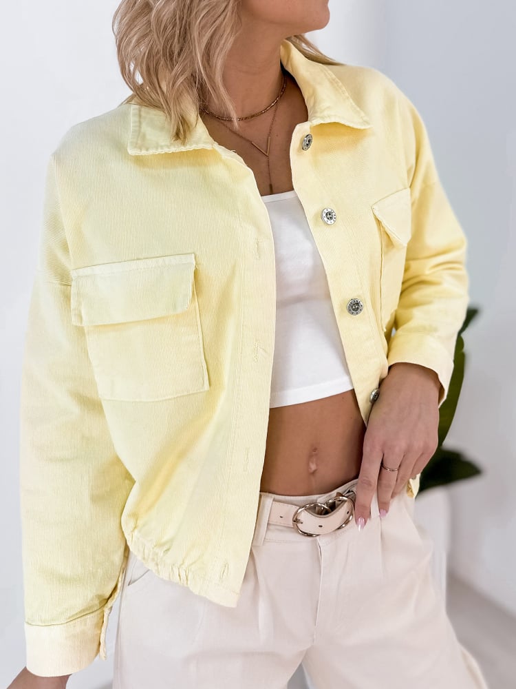 KURTKA SZTRUKSOWA PENELOPE ŻÓŁTA