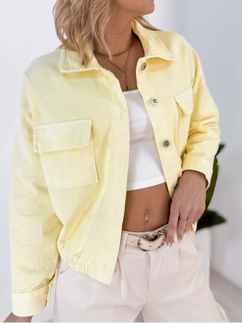 KURTKA SZTRUKSOWA PENELOPE ŻÓŁTA