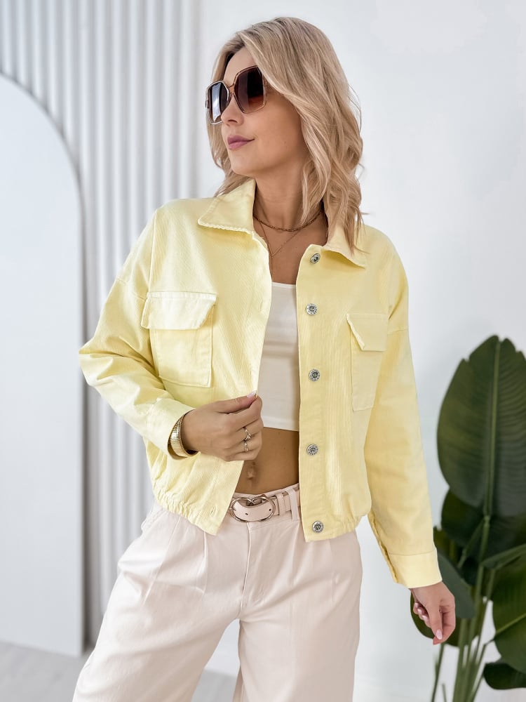 KURTKA SZTRUKSOWA PENELOPE ŻÓŁTA