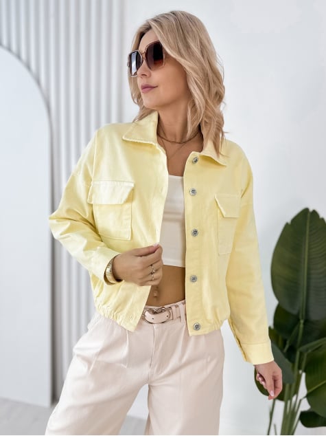 KURTKA SZTRUKSOWA PENELOPE ŻÓŁTA