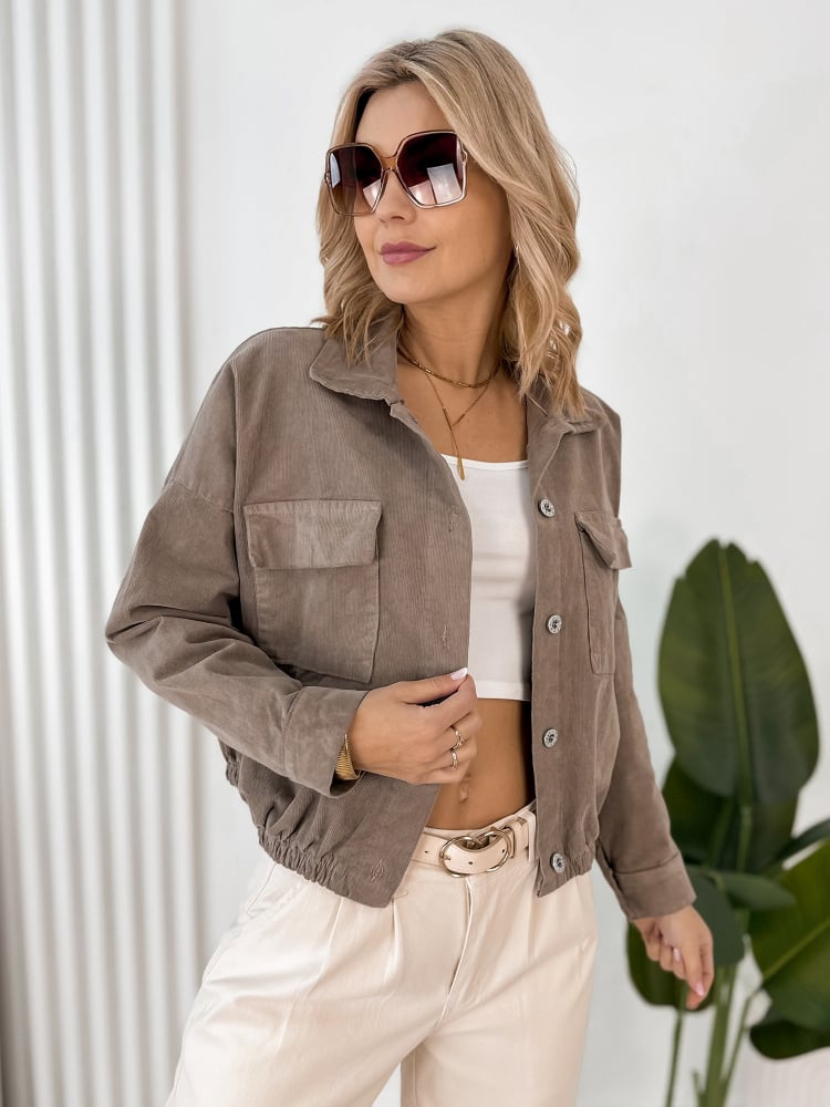 KURTKA PENELOPE CIEMNOBEŻOWA