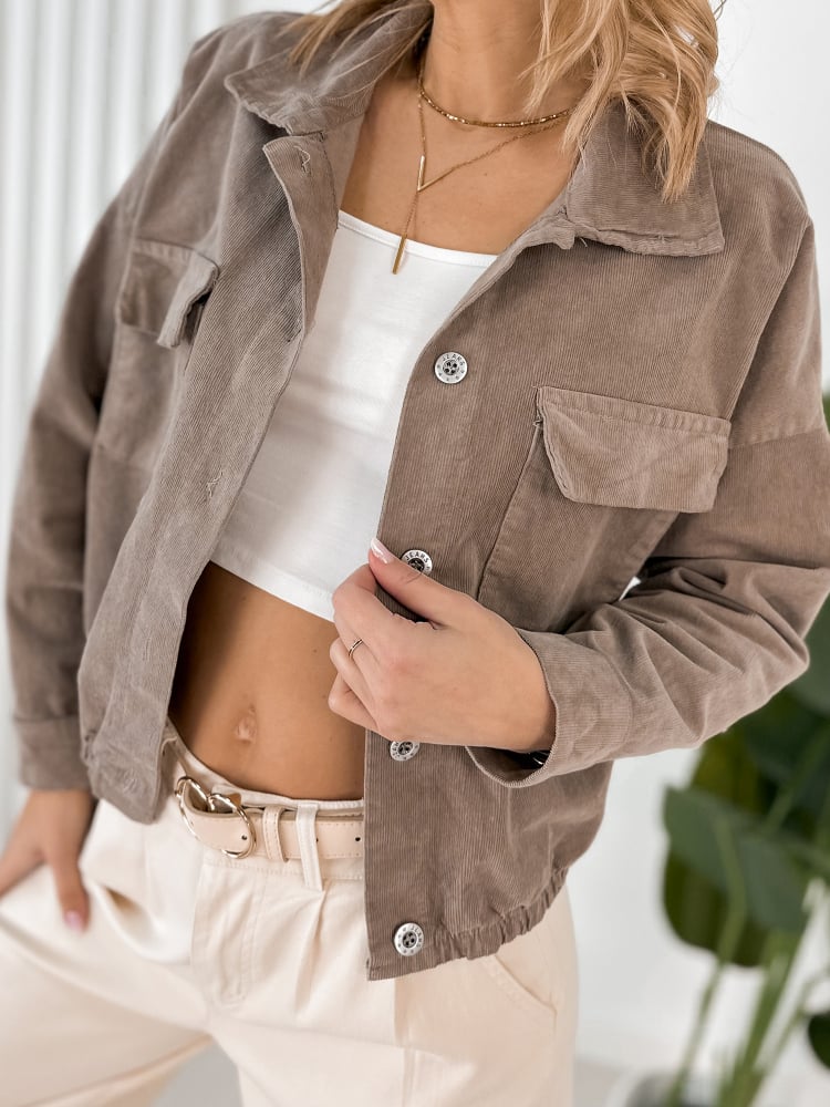 KURTKA PENELOPE CIEMNOBEŻOWA